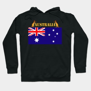 Flag - Australia w 2 Roo w Txt Hoodie